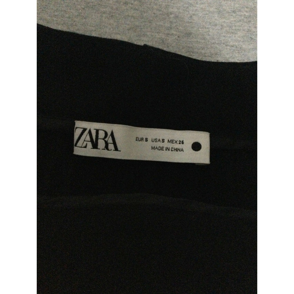 Zara Pleated belted Skirt Size small mixed fabric heavy - Picture 8 of 13